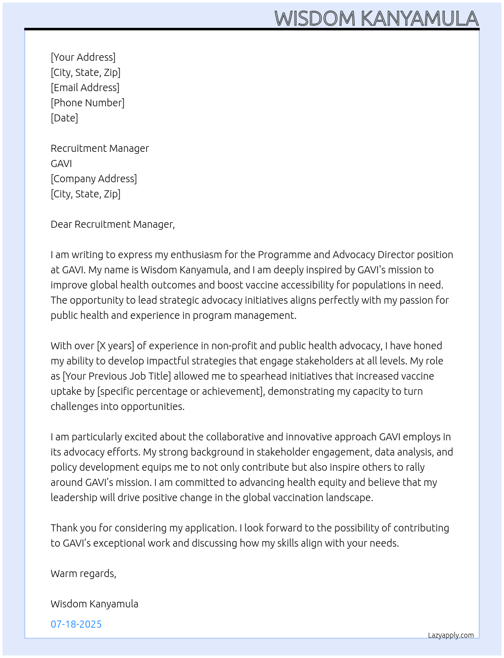 Cover letter for programme and - 18V2RfIB3krppw3iAjWA