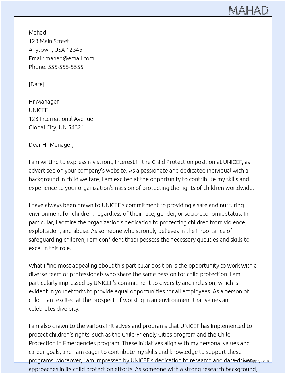 Cover letter for child protection - 9yalvPPQ8oTYSoVqebMc 