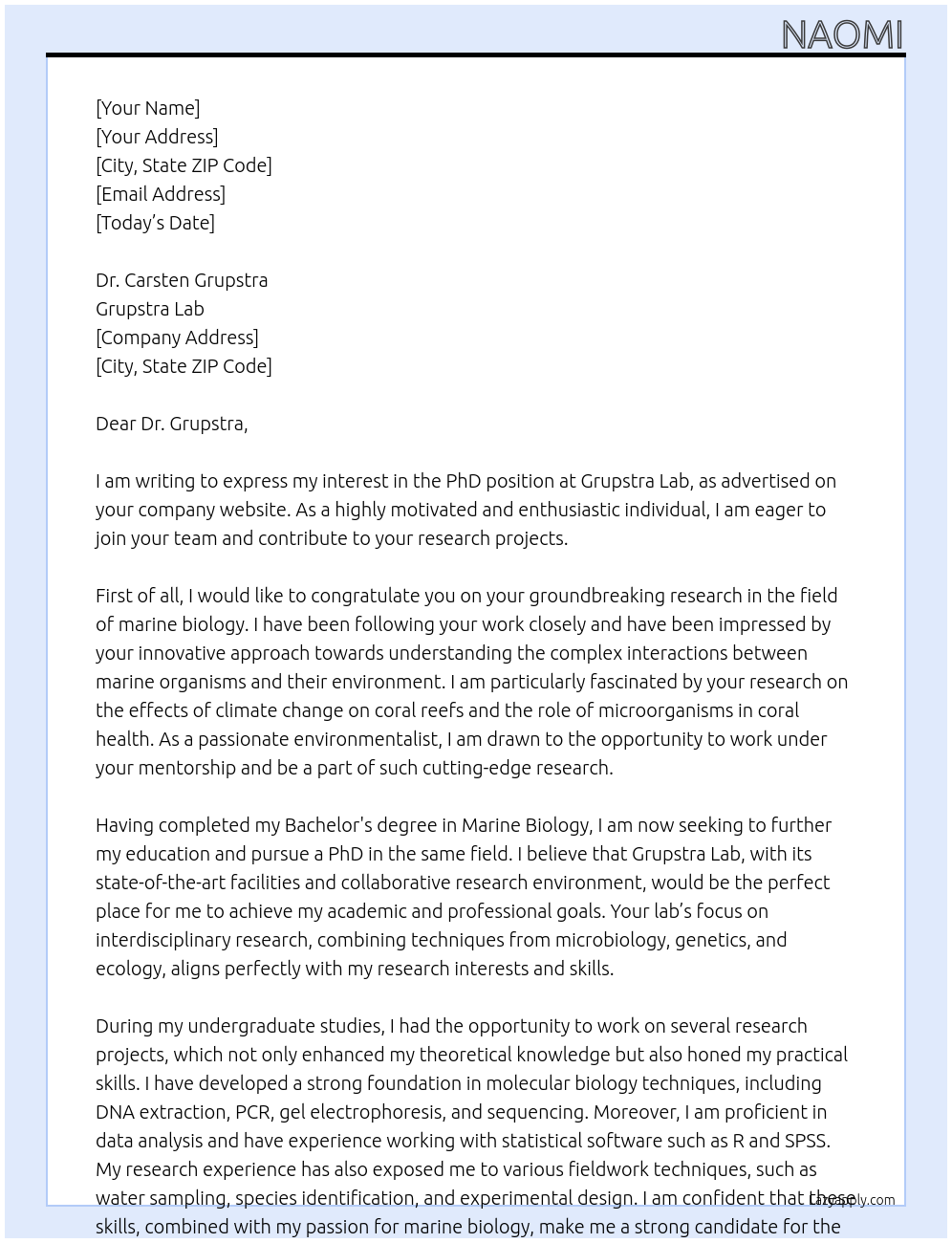 Cover Letter For Phd Position LazyApply Cover Letter For Phd Position LazyApply