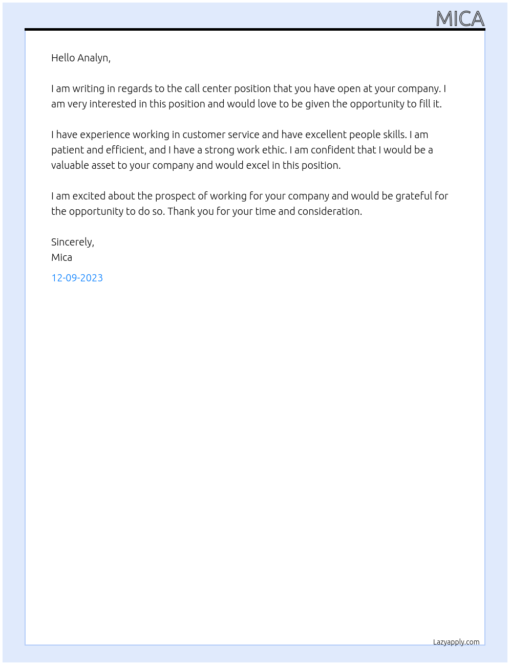 Call center At Adt company Cover Letter