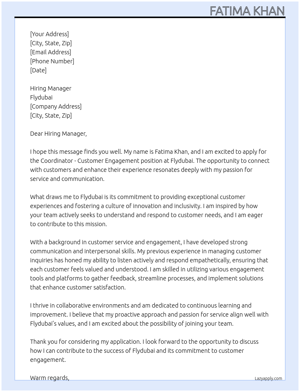 Curated visual reference: Picture Idea: Cover Letter For Coordinator Customer Engagement Position