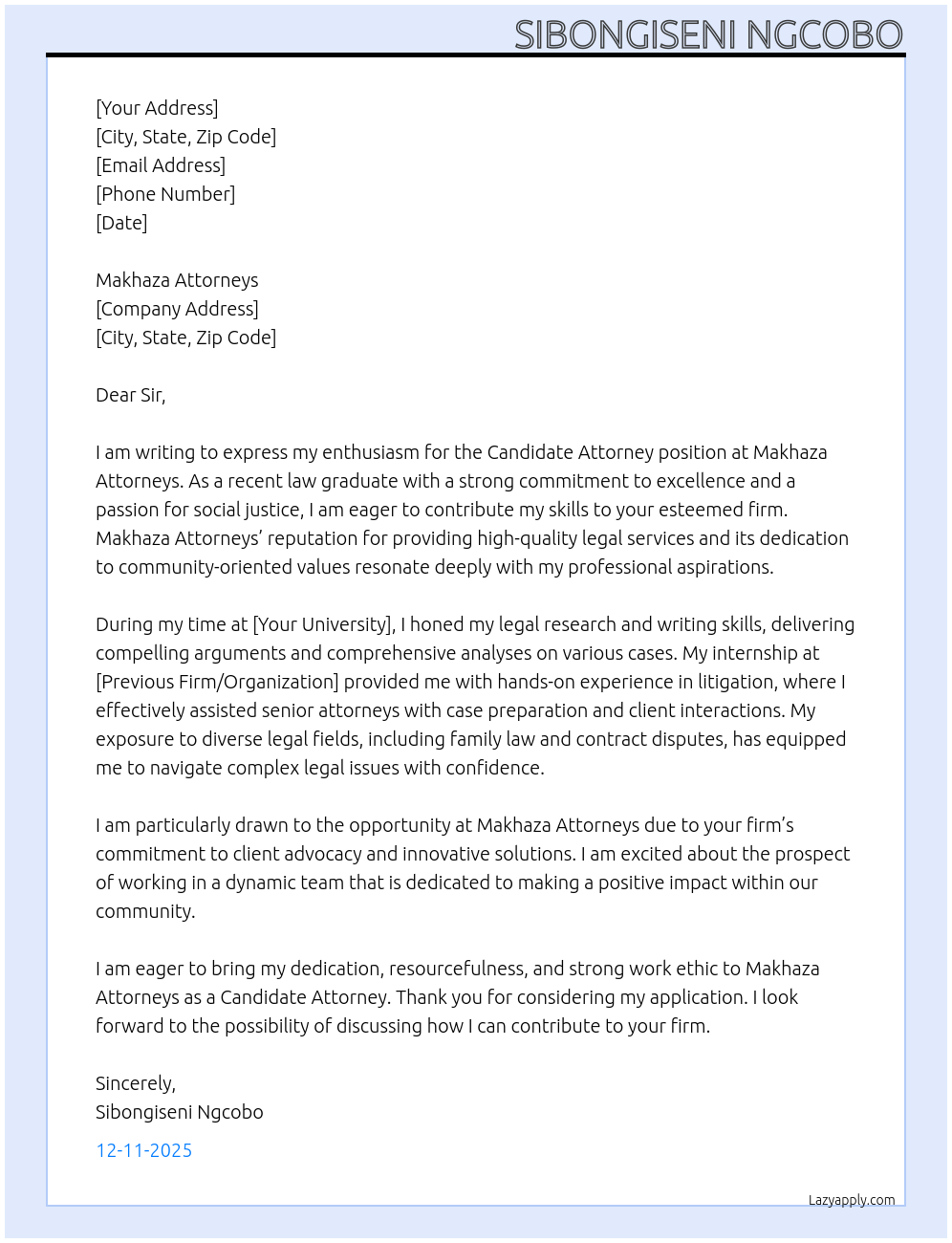 Cover letter for candidate attorney - LazyApply