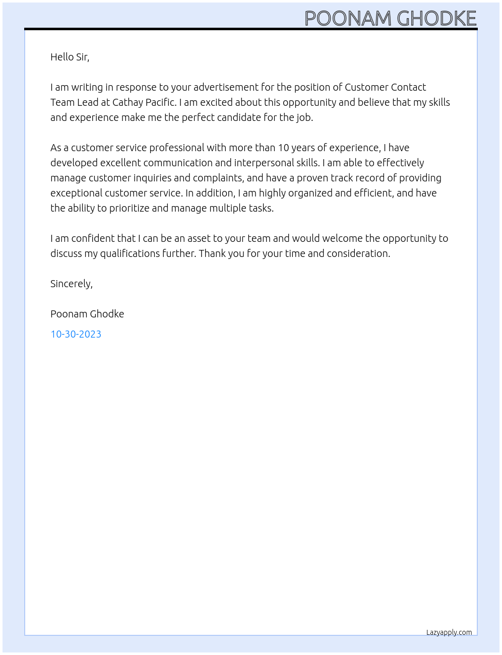 Cover Letter For Customer Contact Team Lead LazyApply cover-letter-for-customer-contact-team-lead-lazyapply