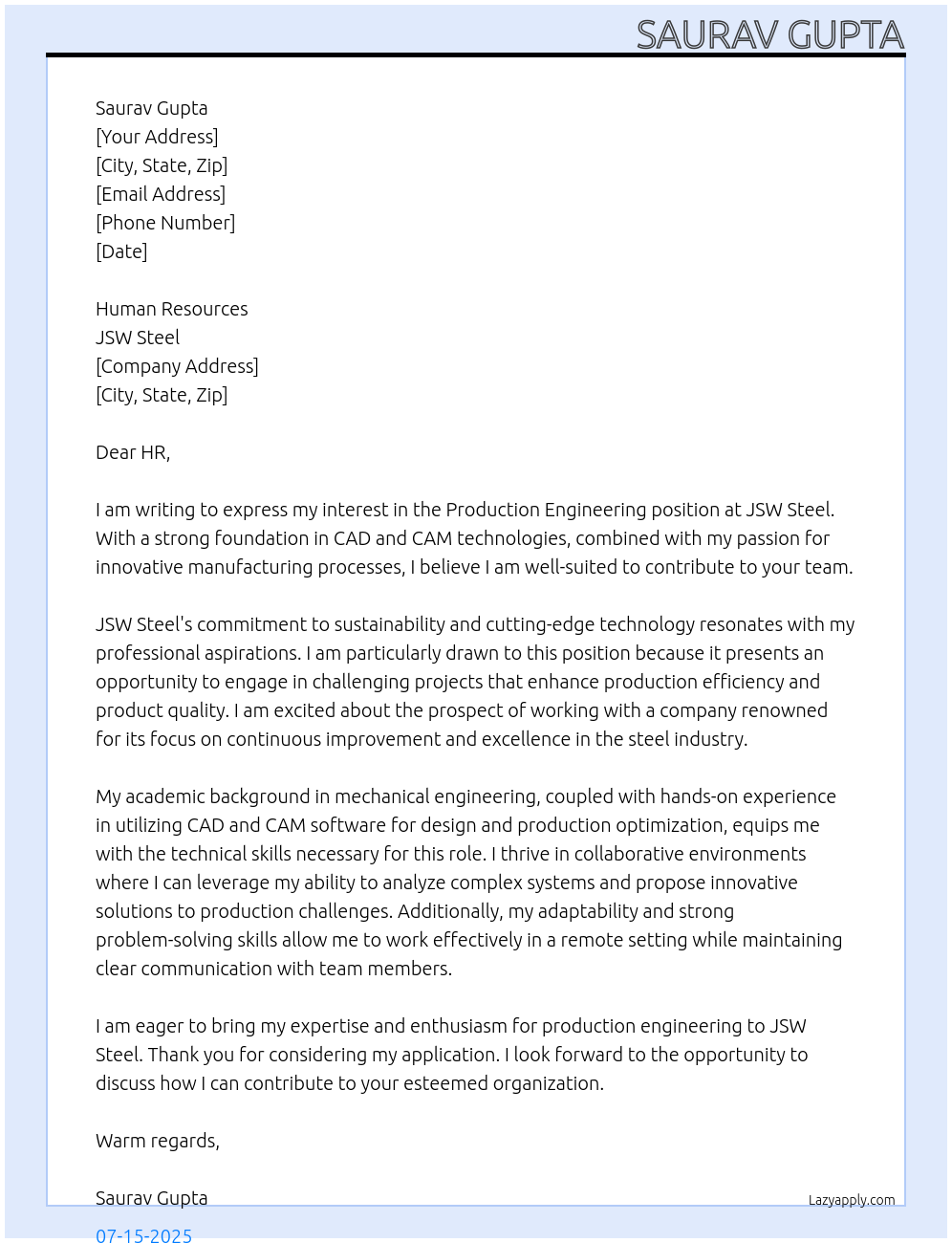 Cover letter for production engineereing - E5AKlYbkYXt6V5F4flIw 