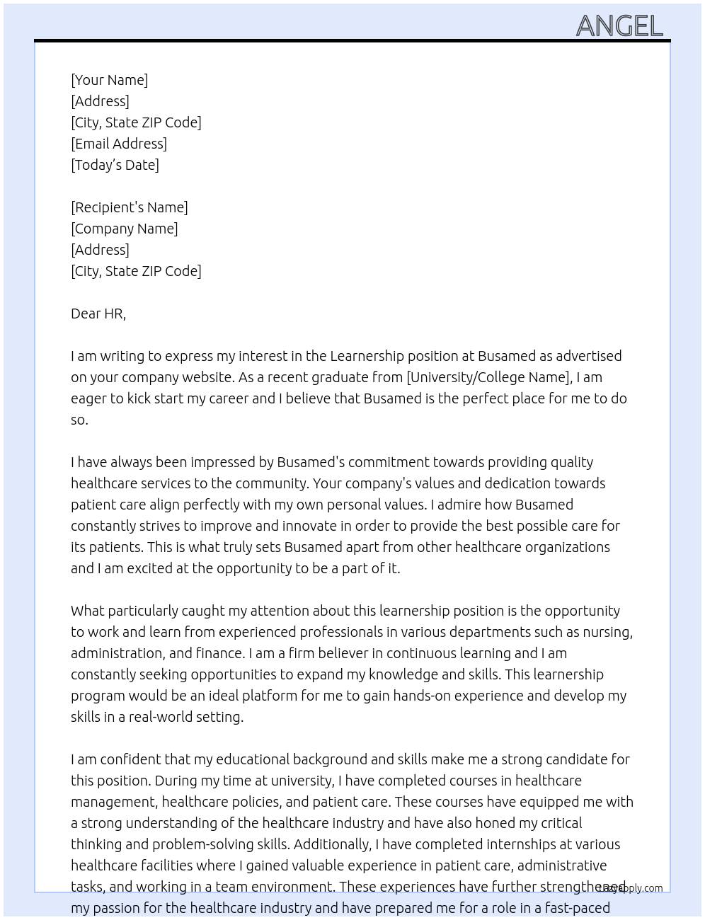 APPLICATION LETTER FOR A LEARNERSHIP PDF visual data 2